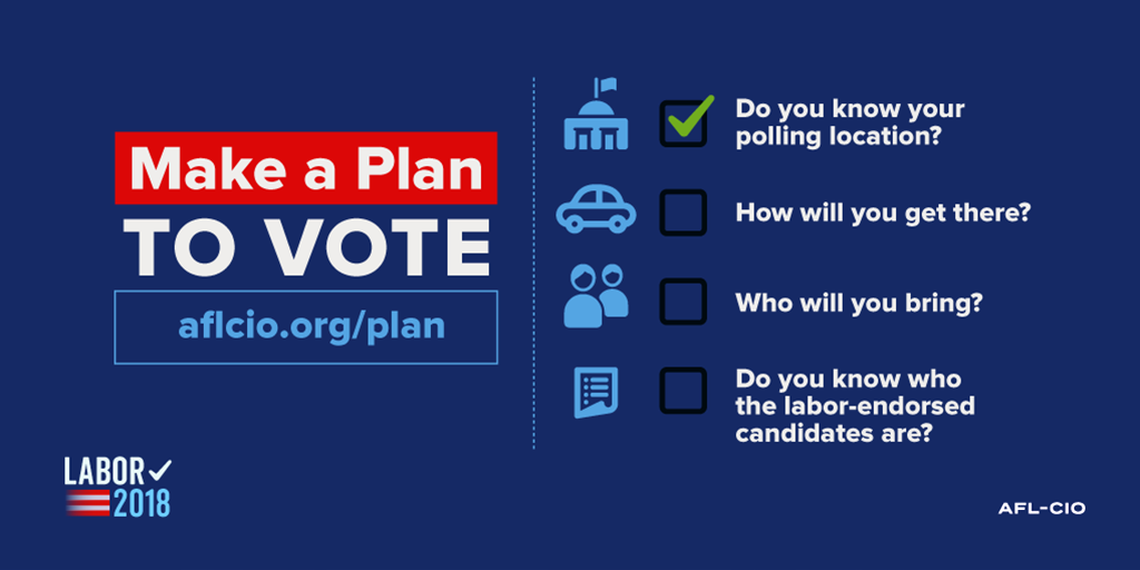 Make a Plan to Make Your Vote Count | Communications Workers of America