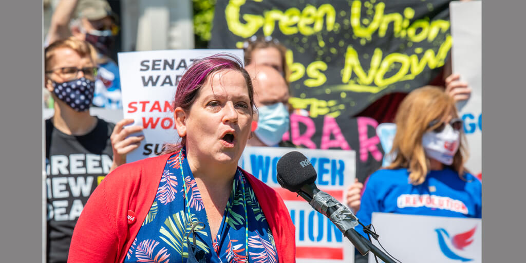 Proact Rally CWAers Hit The Streets to Pass the PRO Act | Communications Workers of ...