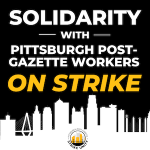 Pittsburgh Post-Gazette Strike Unity Logo