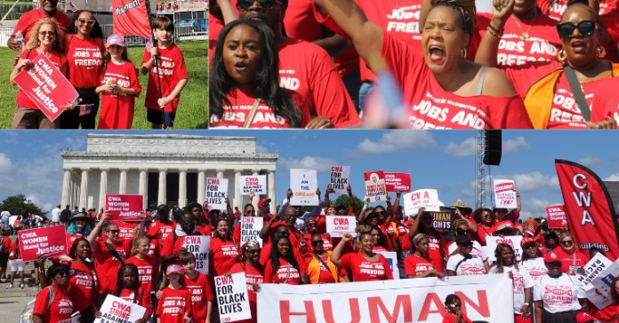 CWA Activists Join 60th Anniversary March on Washington for Jobs and ...