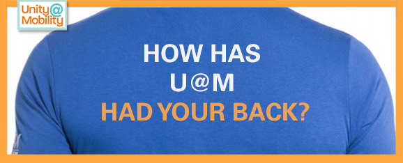 How has unity at mobility had your back