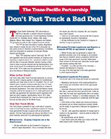 Don't Fast Track a Bad Deal=