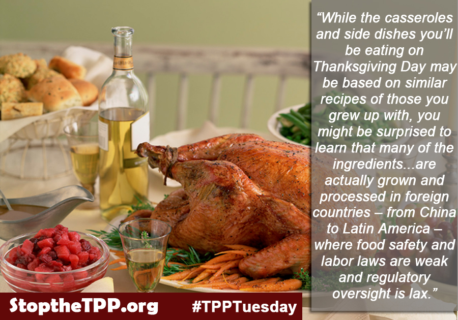 The TPP could affect your Thanksgiving