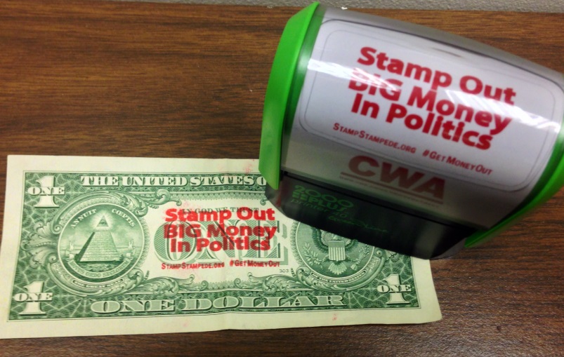 Money in Politics Stamp
