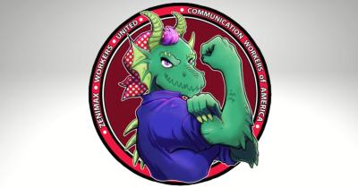 Zenimax Workers United Logo with Dragon