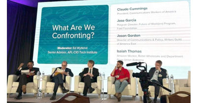 CWA President Cummings at AFL AI Symposium