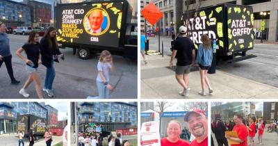 CWAers Crash AT&T March Madness Block Party