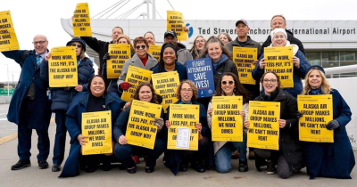 Horizon Air Flight Attendants Picket Around Country