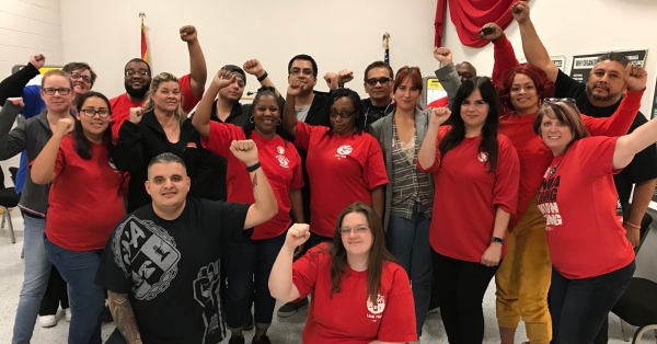 CWA members at a political activist training.