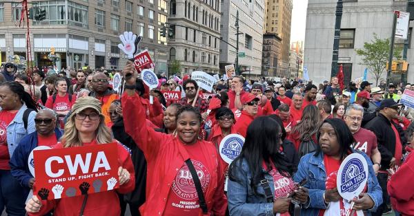 CWA NYC May Day rally
