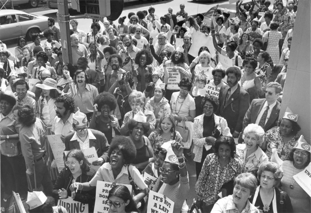 1974 CWA1180 NYC Social Services Dept Rally