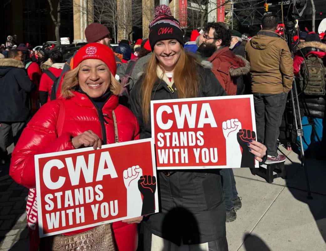 CWA Local 7250 members mobilization rally