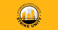 Pittsburgh Post Gazette Strike Unity Logo with Skyline