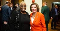 Ameenah Salaam with Nancy Pelosi at End Citizens United Event