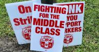 sign reading fighting for the middle class