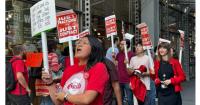 NYT Tech Guild Pickets in NYC