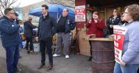 PPG Strikers Picket with Rep. Deluzio for Healthcare