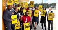 PSA Flight Attendant Picket DFW Airport