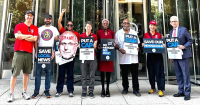 CWAers Protest FCC Decision 