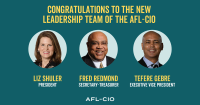 Congrats to the new AFL-CIO Leadership