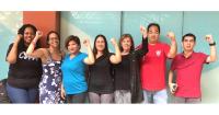 Brenda Roberts led a delegation of CWA members who work at AT&T to Manila.