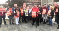 CWA Member Speaks Out for Fair Elections in New York State
