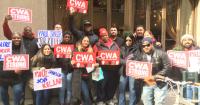 CWAers Protest Paul Singer