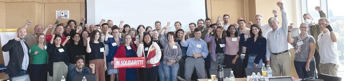 CWA members and other workers at global conference on AI