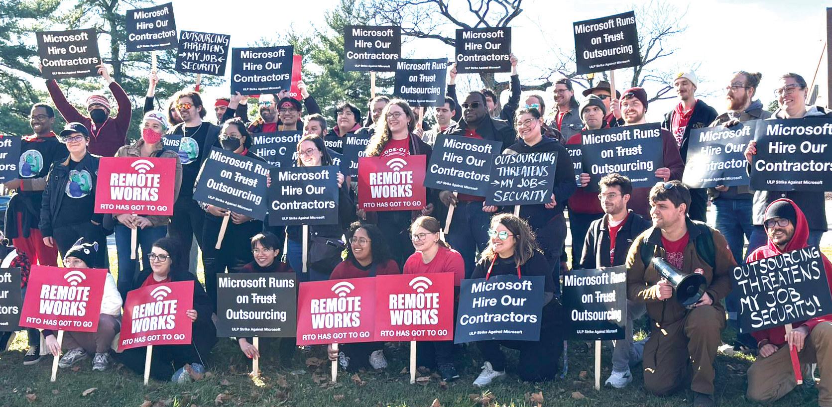CWAers at Microsoft subsidiary ZeniMax rally about AI policies